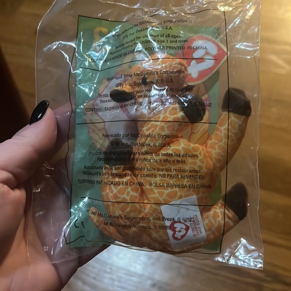 Vintage McDonald TY Beanie Babies # 3 - Twigs w/ Multiplies Errors unopened - Picture 6 of 10